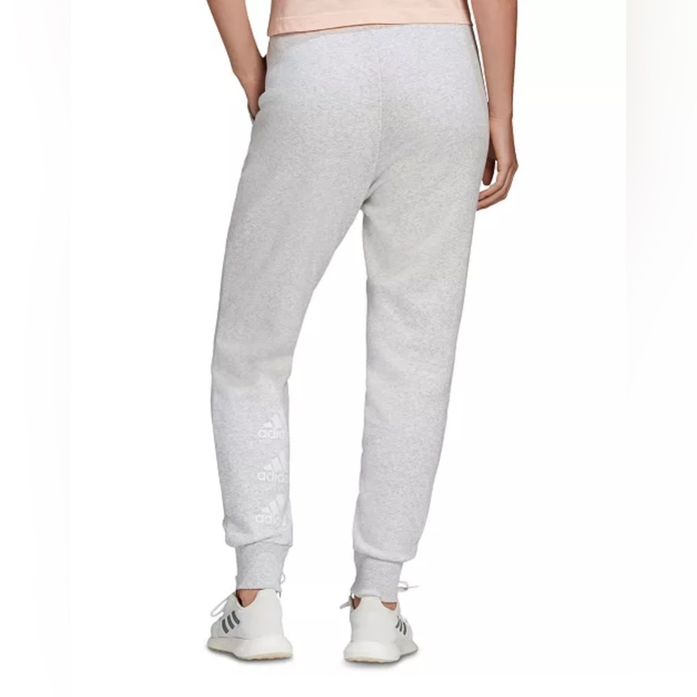 adidas Women's Gray Stacked pant - Picture 2 of 5